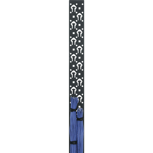 Middle Atlantic LACE-40-OP 3-1/4 inch Steel Cable Strip Organizer with Tie Posts