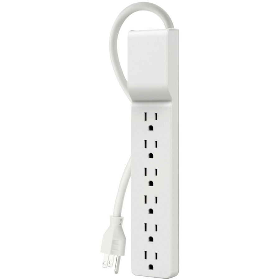 Belkin 6 Outlet Power Strip Surge Protector with 6ft Cord - 720 Joules - White