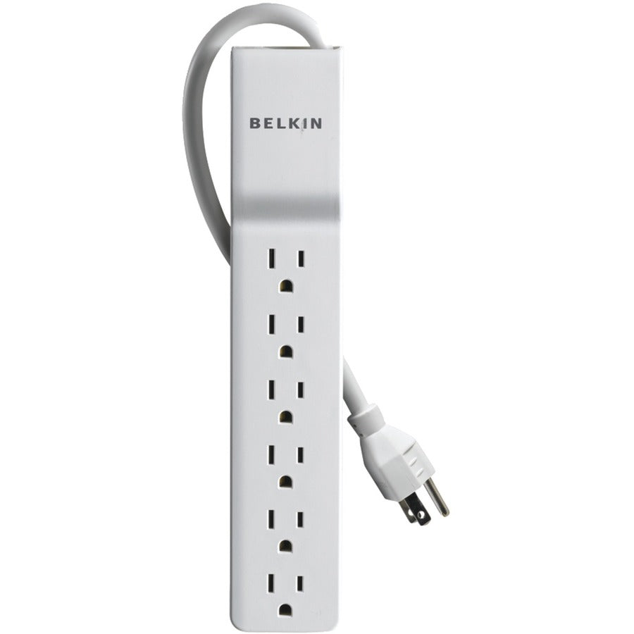 Belkin 6 Outlet Power Strip Surge Protector with 6ft Cord - 720 Joules - White