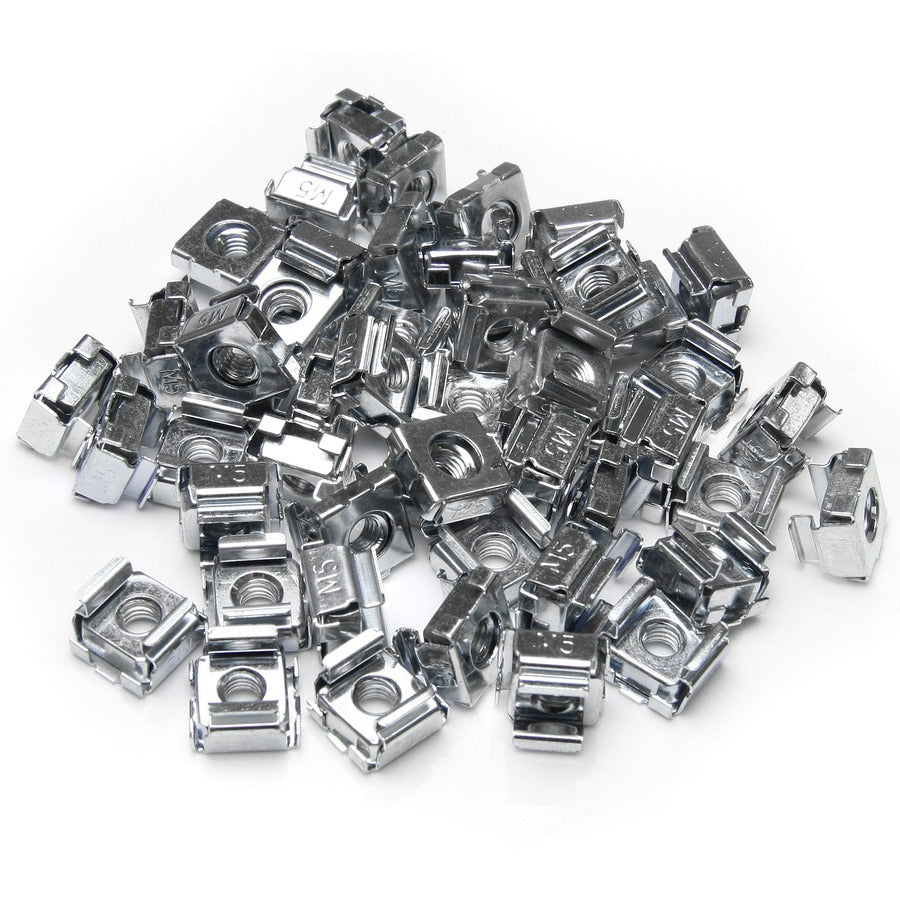 StarTech.com 50 Pack M5 Cage Nuts for Server Rack Cabinets - Hardware Kit