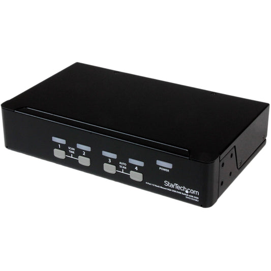 StarTech.com SV431DUSBU 4 Port 1U Rack Mount USB KVM Switch with On Screen Display