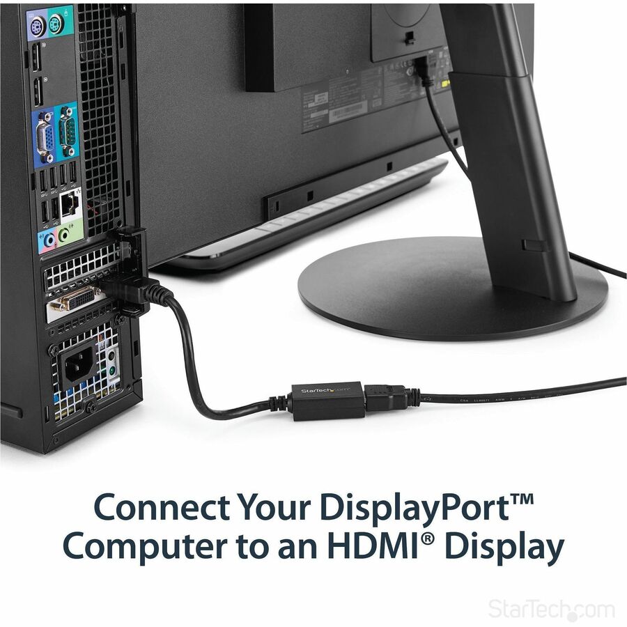 StarTech.com DisplayPort to HDMI Adapter DP2HDMI2 - 1080p Video Converter with Latching Connector