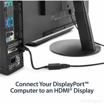 StarTech.com DisplayPort to HDMI Adapter DP2HDMI2 - 1080p Video Converter with Latching Connector