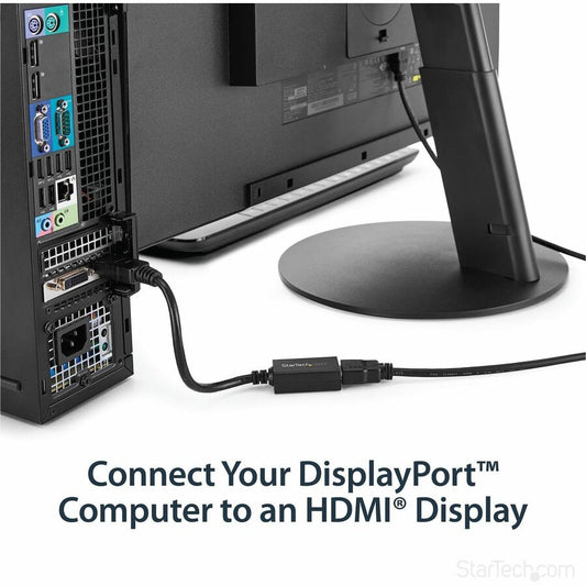 StarTech.com DisplayPort to HDMI Adapter DP2HDMI2 - 1080p Video Converter with Latching Connector