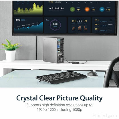 StarTech.com DisplayPort to HDMI Adapter DP2HDMI2 - 1080p Video Converter with Latching Connector