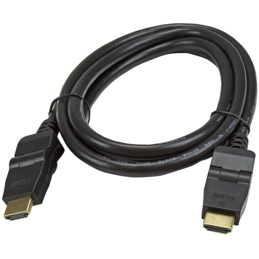 StarTech.com 6ft High Speed HDMI Swivel Cable with 180° Connectors - Supports 4K UHD and 1080p at 120Hz