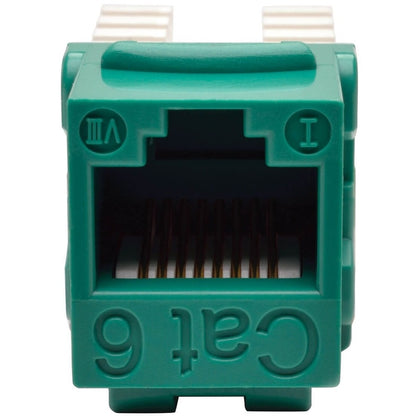 Eaton Tripp Lite Series N238-001-GN Cat6/Cat5e 110 Style Punch Down Keystone Jack - Green, TAA
