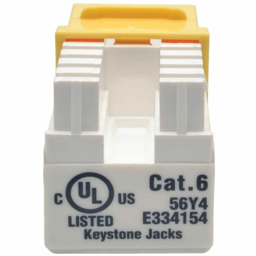Eaton Tripp Lite Series N238-001-YW Cat6/Cat5e 110 Style Punch Down Keystone Jack - Yellow