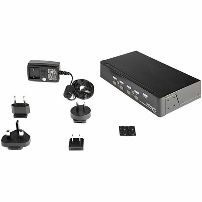 StarTech.com SV431DPUA 4 Port USB DisplayPort KVM Switch with Audio for Seamless Multi-Computer Control