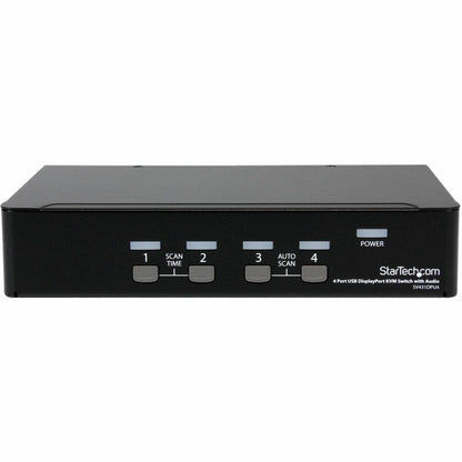 StarTech.com SV431DPUA 4 Port USB DisplayPort KVM Switch with Audio for Seamless Multi-Computer Control