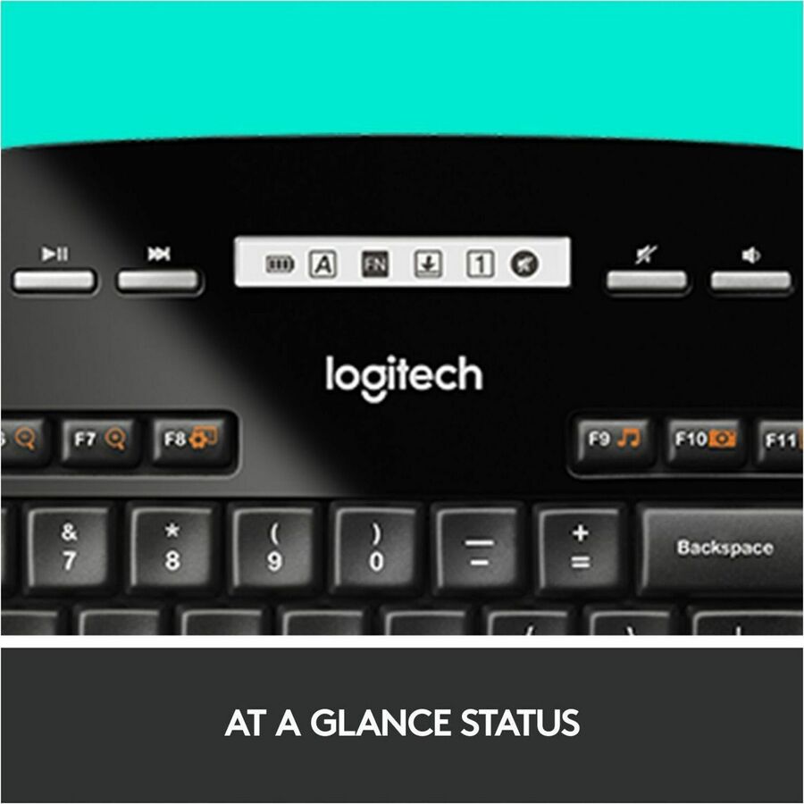 Logitech MK710 Wireless Keyboard and Mouse Combo for Windows – 2.4 GHz RF Connectivity with Long Battery Life