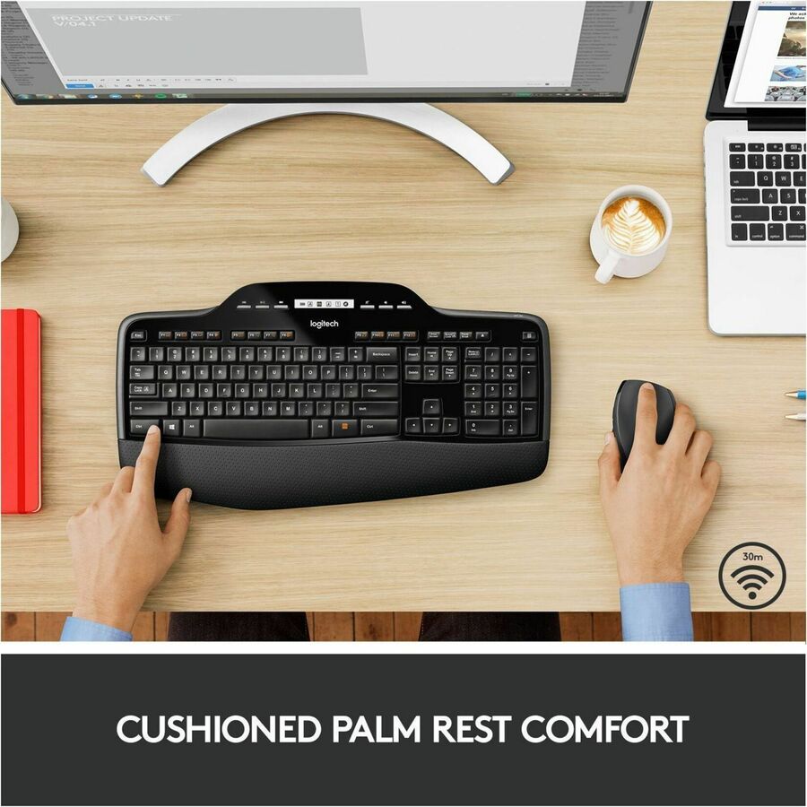 Logitech MK710 Wireless Keyboard and Mouse Combo for Windows – 2.4 GHz RF Connectivity with Long Battery Life