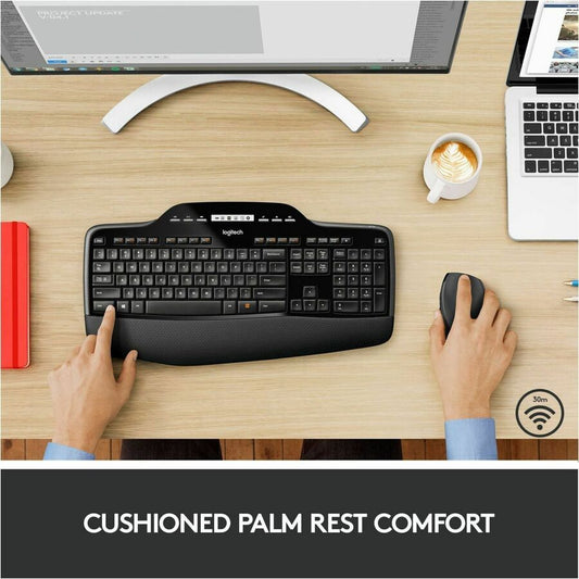 Logitech MK710 Wireless Keyboard and Mouse Combo for Windows – 2.4 GHz RF Connectivity with Long Battery Life