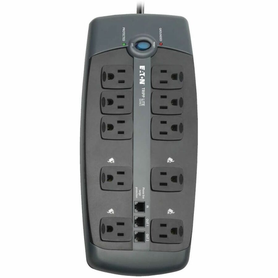 Eaton Tripp Lite Protect It! 10-Outlet Surge Protector with 8 ft. Cord and Tel/DSL Protection