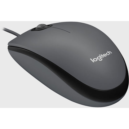 Logitech M100 Wired USB Mouse - 3-Button, 1000 DPI Optical Tracking, Ambidextrous Design, Compatible with PC and Mac