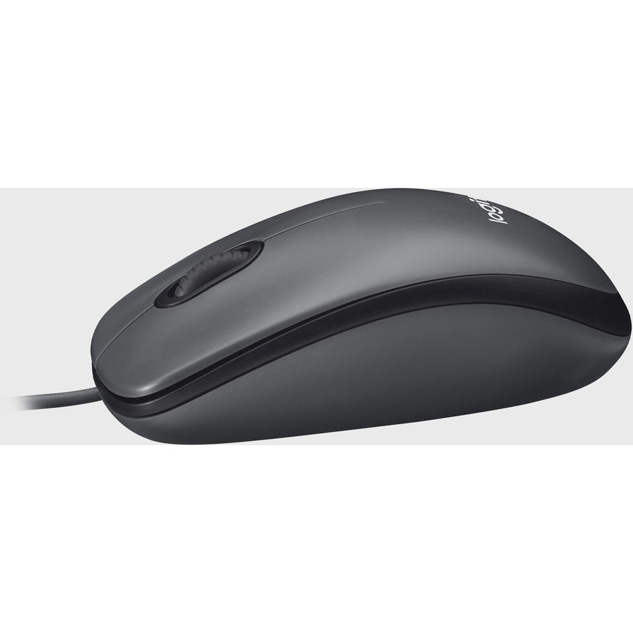 Logitech M100 Wired USB Mouse - 3-Button, 1000 DPI Optical Tracking, Ambidextrous Design, Compatible with PC and Mac