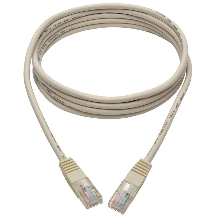 Eaton Tripp Lite Series Cat5e 7 ft. White Ethernet Patch Cable with RJ45 Connectors