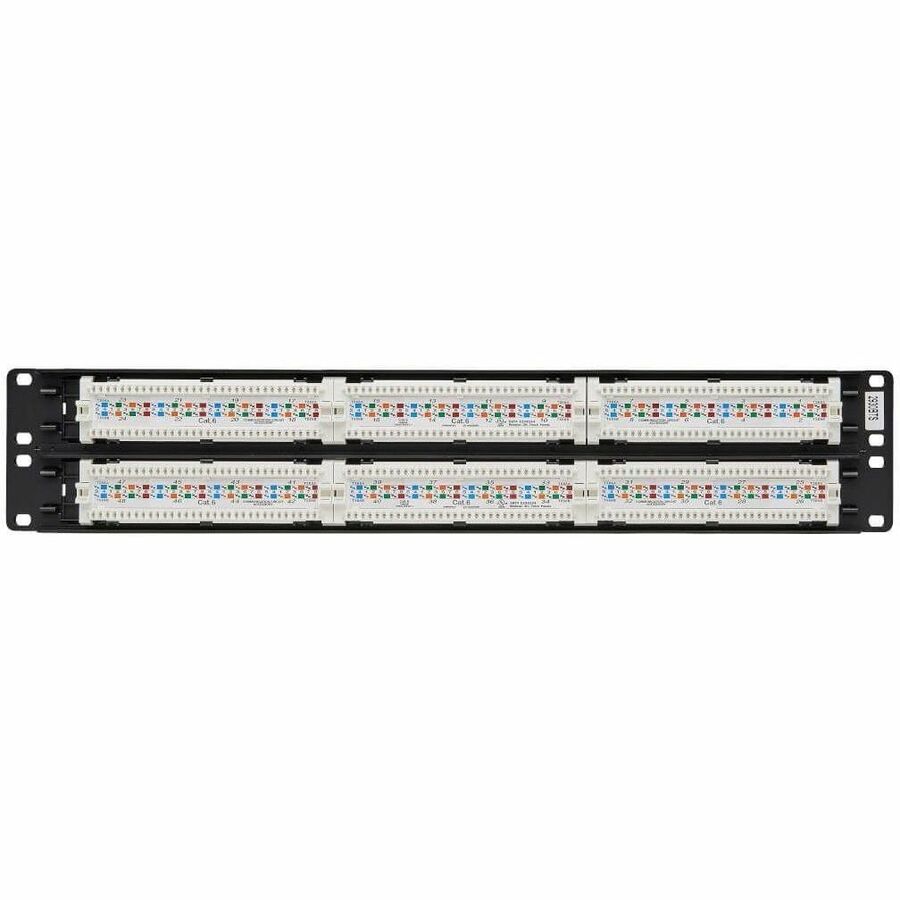 Eaton Tripp Lite Series 48-Port Cat6 Patch Panel - 2U Rack-Mountable Ethernet Network Panel