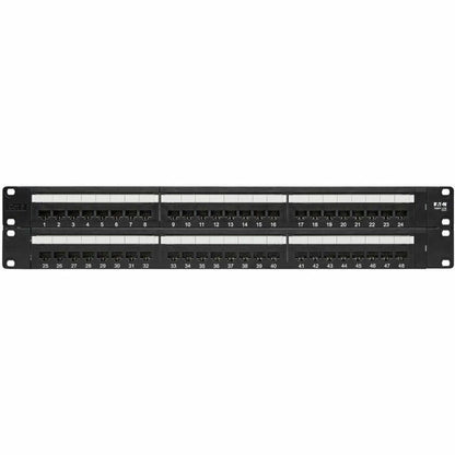 Eaton Tripp Lite Series 48-Port Cat6 Patch Panel - 2U Rack-Mountable Ethernet Network Panel