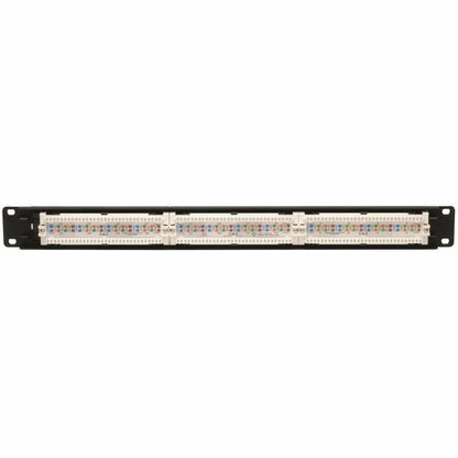Eaton Tripp Lite Series 24-Port 1U Rack-Mount Cat6/Cat5 110 Patch Panel, 568B, RJ45 Ethernet, TAA