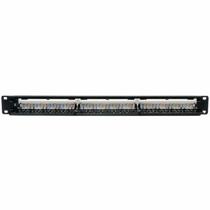 Eaton Tripp Lite Series 24-Port 1U Rack-Mount Cat6/Cat5 110 Patch Panel, 568B, RJ45 Ethernet, TAA