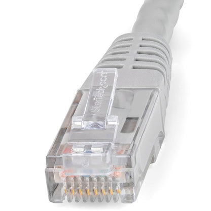 StarTech.com 2ft Gray Cat6 Ethernet Patch Cable - Gigabit Support with PoE, UL Certified, 650MHz, Snagless Molded RJ45 Connectors