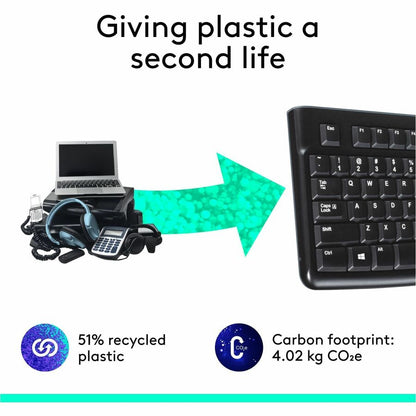 Logitech K120 Plug-and-Play USB Keyboard with Spill-Resistant Design and Full-Size Layout
