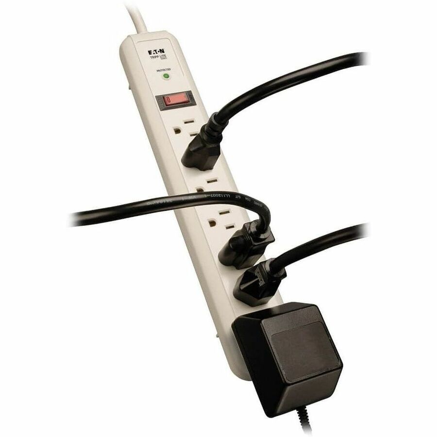 Eaton Tripp Lite Protect It! TLP74R 7-Outlet Surge Protector with 4 ft. Cord and 1080 Joules