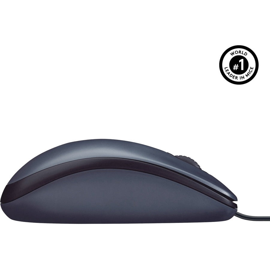 Logitech B100 Optical USB Mouse – Ambidextrous Design with 800 DPI Precision and Darkfield Laser Tracking