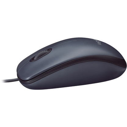 Logitech B100 Optical USB Mouse – Ambidextrous Design with 800 DPI Precision and Darkfield Laser Tracking