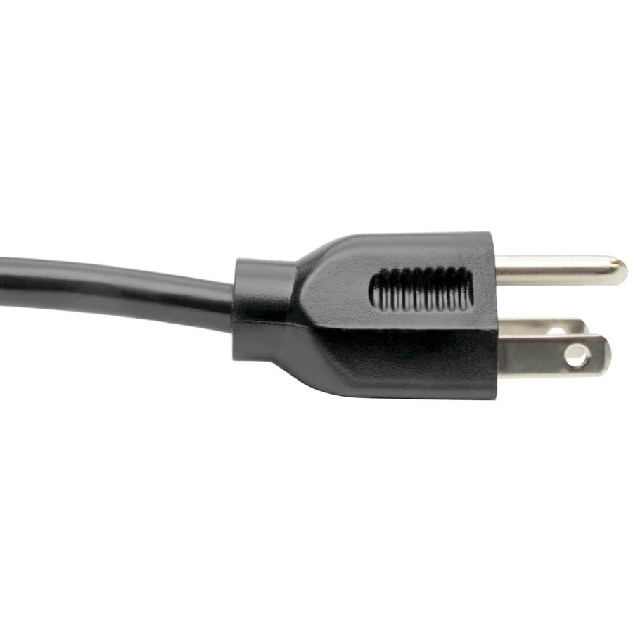 Eaton Tripp Lite Series 6 ft. NEMA 5-15P to IEC-320-C13 Computer Power Cord with Left Angle Plug