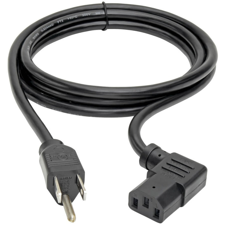 Eaton Tripp Lite Series Power Cord NEMA 5-15P to IEC-320-C13, 6 ft, Black