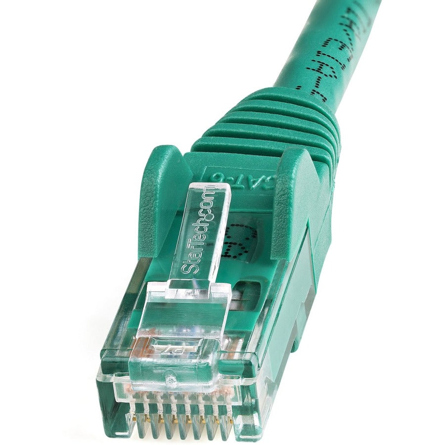 StarTech.com 3 ft Green Cat6 Ethernet Patch Cable with Snagless Design and PoE Support