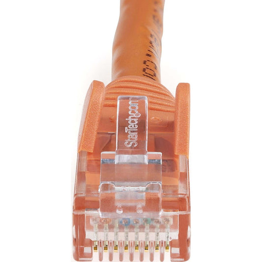 StarTech.com 3 ft Orange Cat6 Ethernet Patch Cable - Snagless Gigabit Network Cord with 10 Gbps Speed and PoE Support
