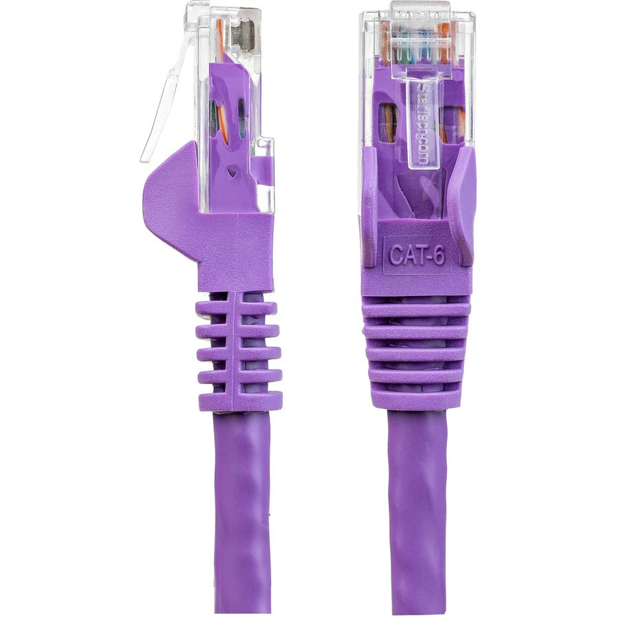 StarTech.com 3 ft Purple Cat6 Ethernet Patch Cable with Snagless RJ-45 Connectors