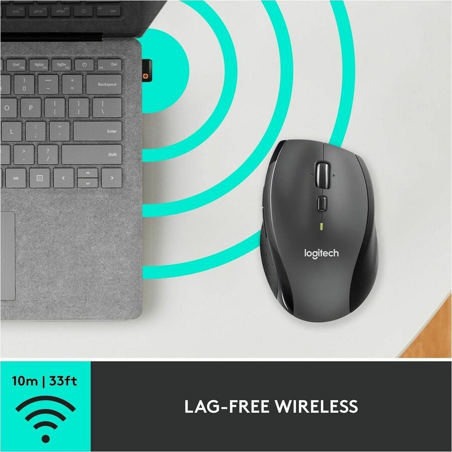 Logitech M705 Marathon Wireless Laser Mouse with 2.4 GHz USB Unifying Receiver and 1000 DPI