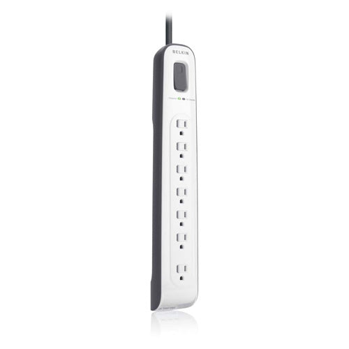 Belkin BV107200-12 7-Outlet Surge Protector with 12 ft Power Cord and Telephone Protection