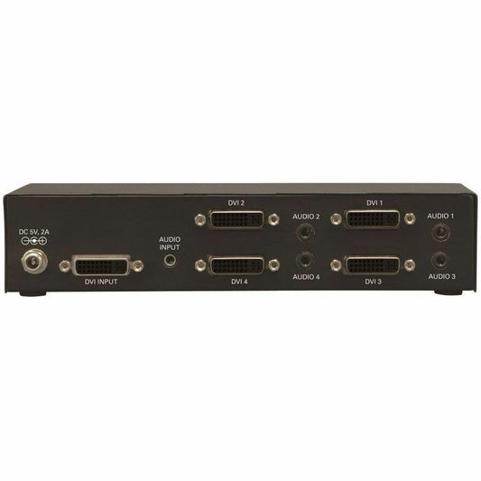 Eaton Tripp Lite Series 4-Port DVI Splitter with Audio and Signal Booster - Supports 1920 x 1200 Resolution