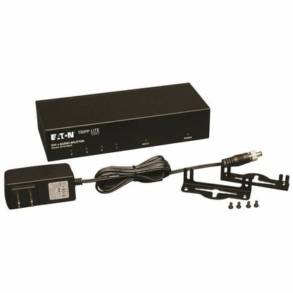 Eaton Tripp Lite Series 4-Port DVI Splitter with Audio and Signal Booster - Supports 1920 x 1200 Resolution