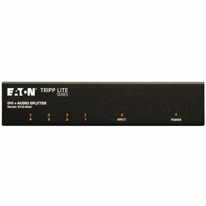 Eaton Tripp Lite Series 4-Port DVI Splitter with Audio and Signal Booster - Supports 1920 x 1200 Resolution
