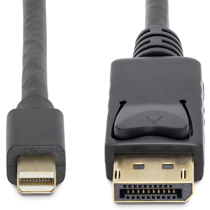 StarTech.com 10 ft Mini DisplayPort to DisplayPort 1.2 Cable – 4K Resolution, Gold-Plated Connectors
