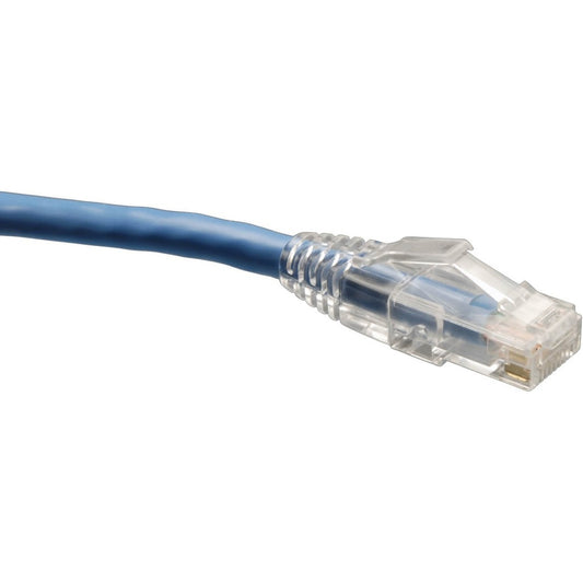 Eaton Tripp Lite Series Cat6 Gigabit Solid Conductor Snagless UTP Ethernet Cable (RJ45 M/M), 25 ft, Blue