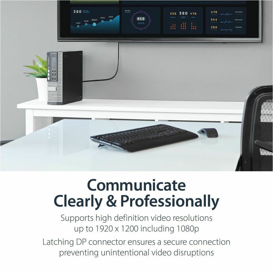 StarTech.com 6 ft DisplayPort to DVI Cable - Connect DVI Displays to DisplayPort Video Sources