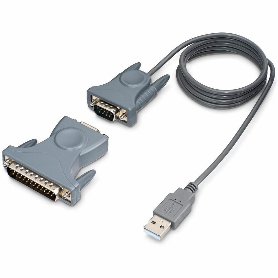 StarTech.com ICUSB232DB25 USB to RS232 Serial Adapter Cable – 3 ft, DB9/DB25, Prolific Chipset