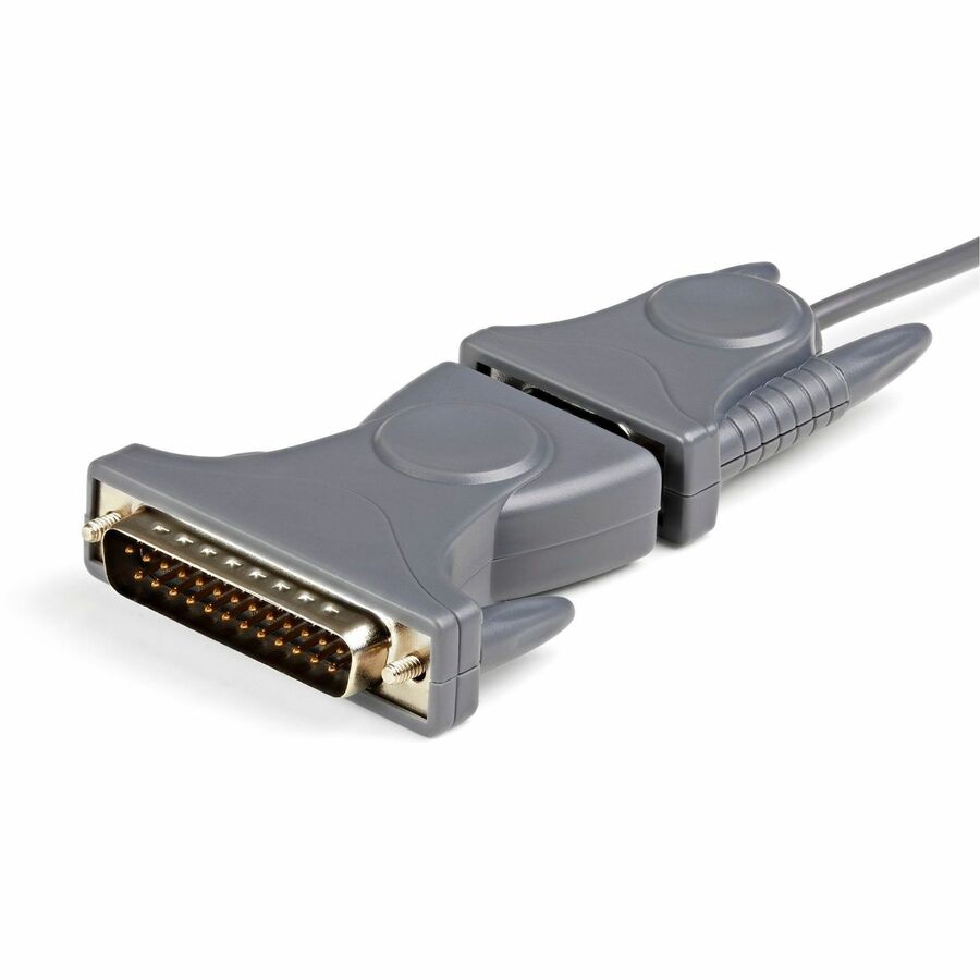 StarTech.com ICUSB232DB25 USB to RS232 Serial Adapter Cable – 3 ft, DB9/DB25, Prolific Chipset