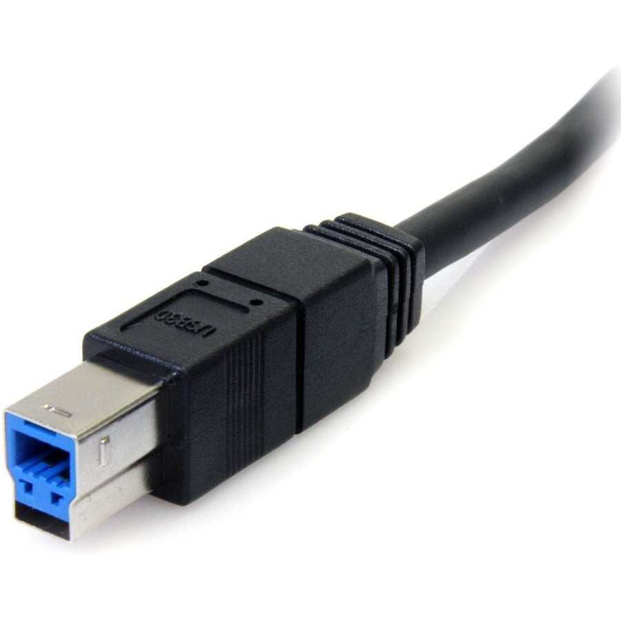 StarTech.com 10 ft Black SuperSpeed USB 3.0 A to B Cable (Part #USB3SAB10BK)