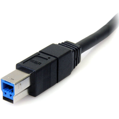 StarTech.com 10 ft Black SuperSpeed USB 3.0 A to B Cable (Part #USB3SAB10BK)