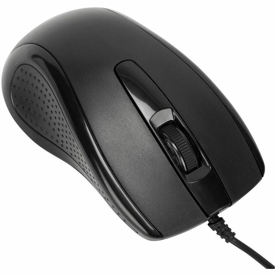 Targus 3-Button USB Full-Size Optical Mouse - Ergonomic Ambidextrous Design with 1000 DPI