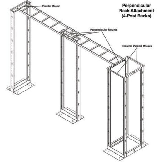 Eaton Tripp Lite SRLADDERATTACH Mounting Bracket for Cable Ladder Connection