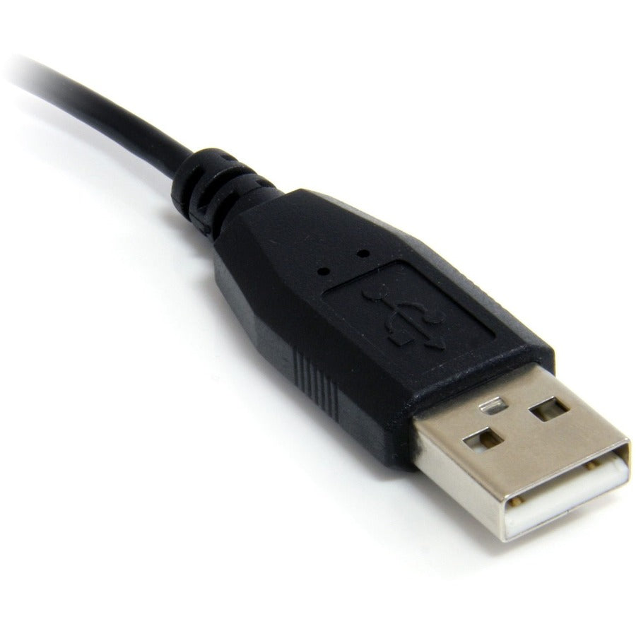 StarTech.com 1 ft USB A to Right Angle Micro B Cable – High-Speed Data Transfer and Charging for Mobile Devices